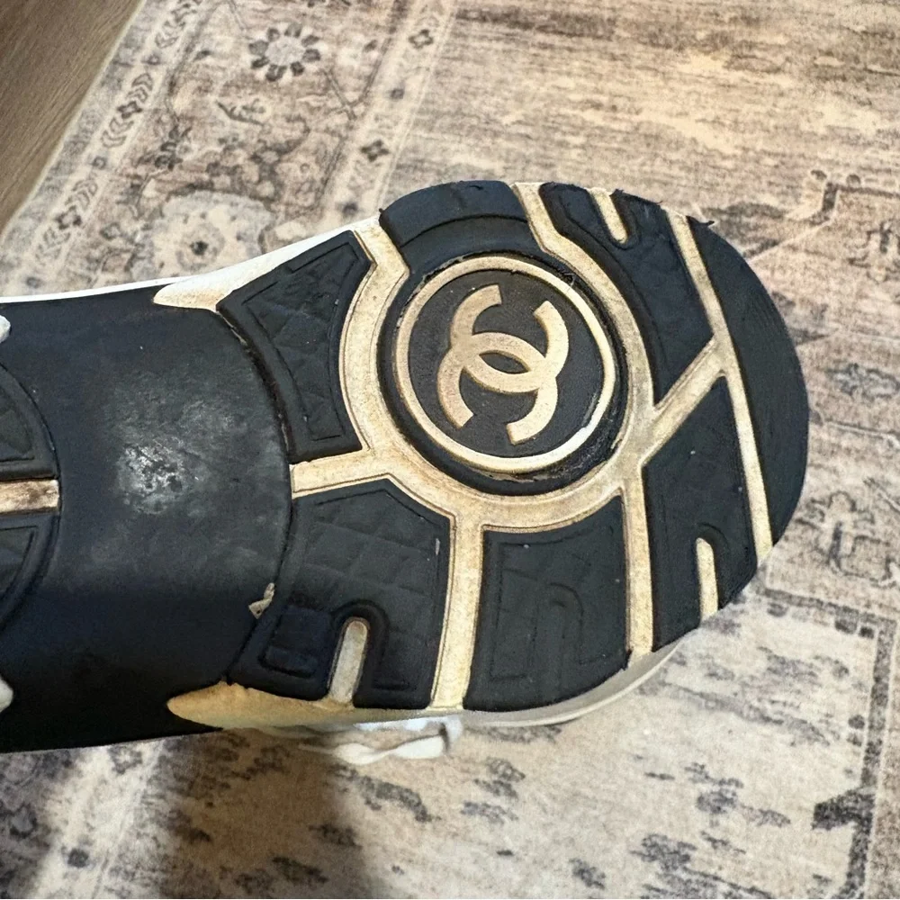 Chanel pink white sneakers size 6.5 - Picture 7 of 14